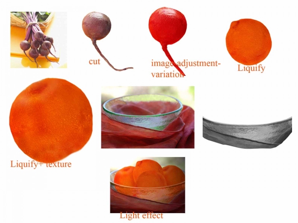 Creation of orange: Step 1